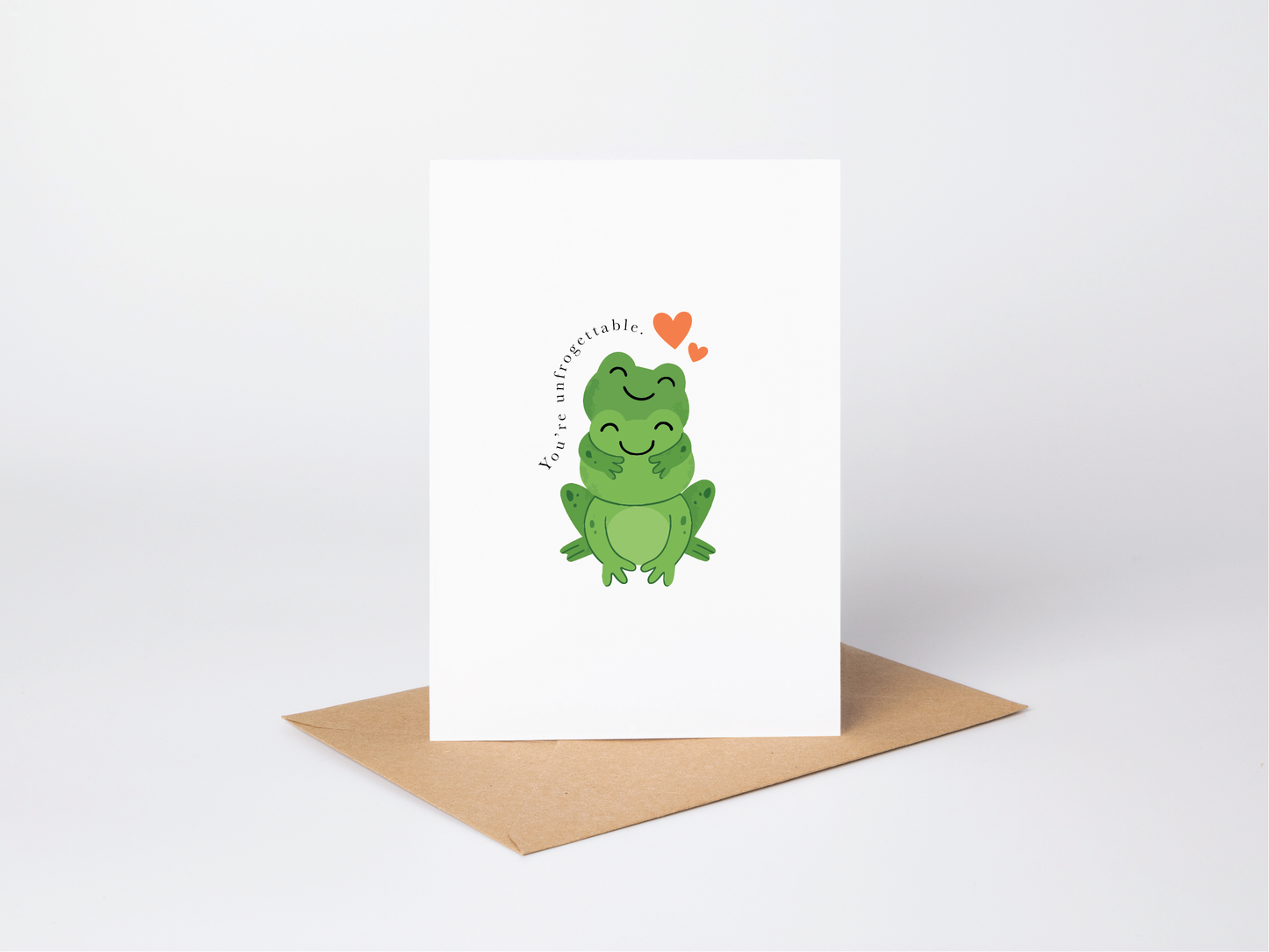 Frog Couple Valentine's Card for Him or Her