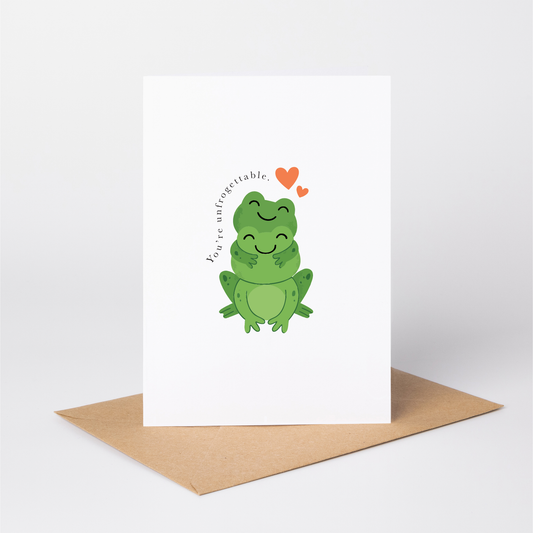 Frog Couple Valentine's Card for Him or Her