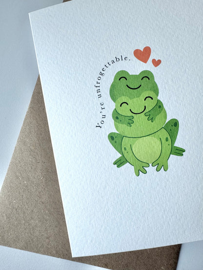 Frog Couple Valentine's Card for Him or Her